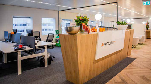 Arcadis kantoor met smart building concept van BRControls