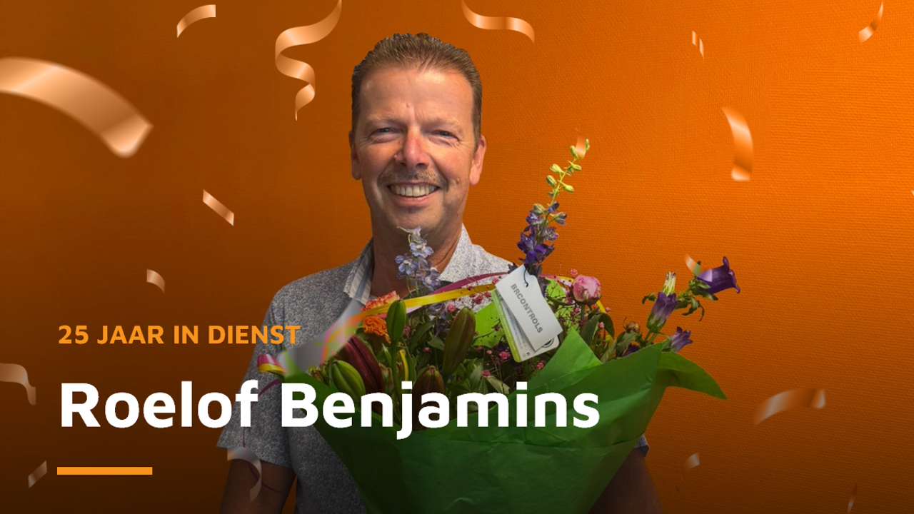Roelof Benjamins 25 jaar in dienst