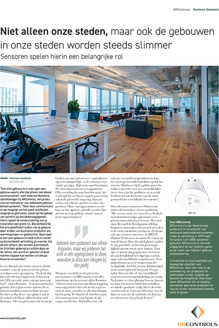 Artikel Slimme gebouwen E-Paper European Media Partner